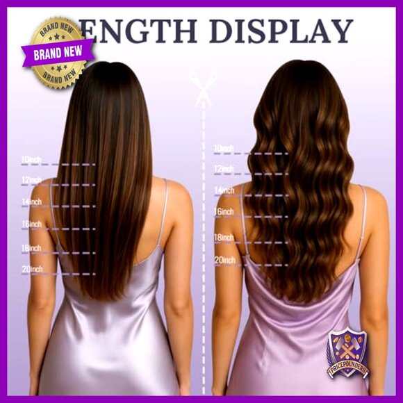 14 Inch Real Human Hair Extensions Clip In Invisible Wire 70g